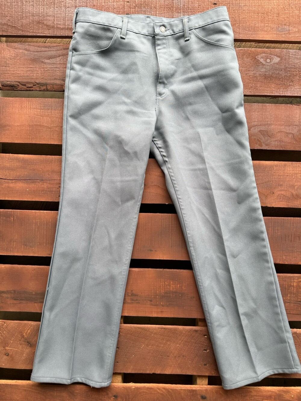 Vintage Wrangler Wrancher 82GY Gray Pants 36x30 Made in USA